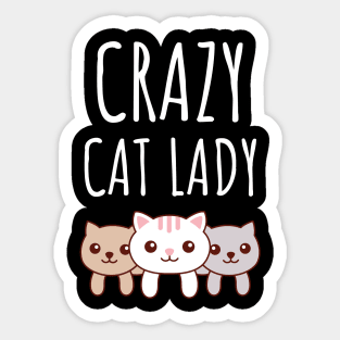 Crazy Cat Lady Sticker